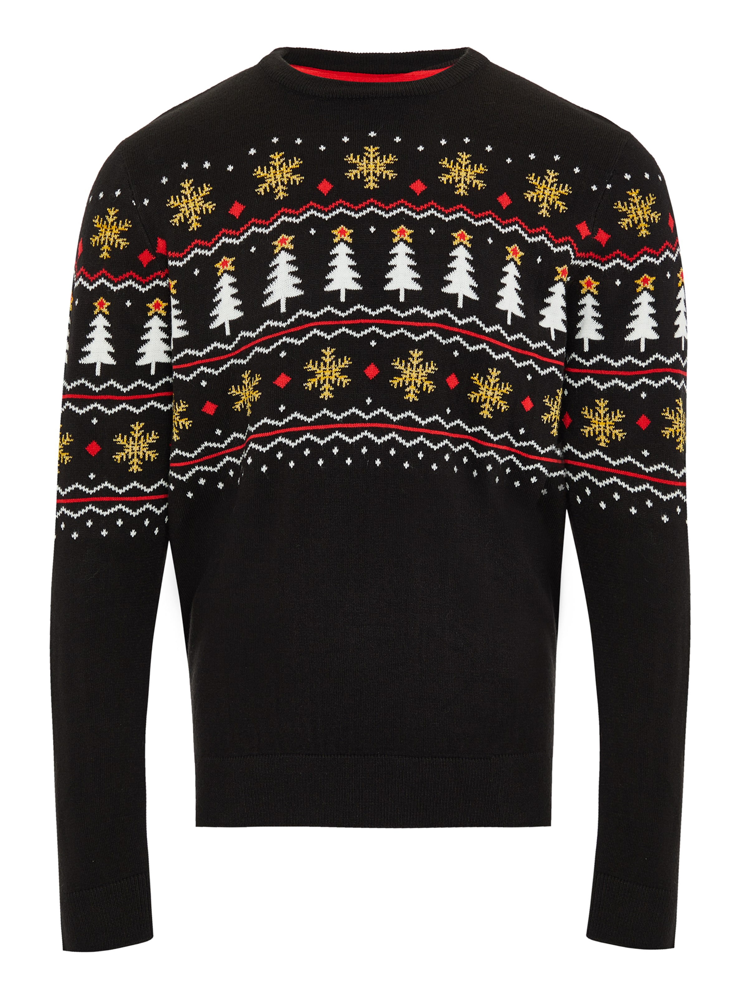 Threadbare Pullover 'Christmas' in Schwarz: Vorderseite