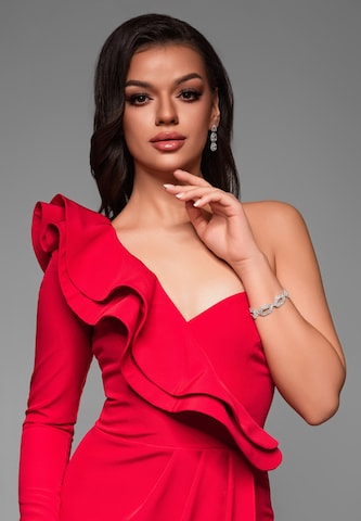 Ombre Avondjurk in Rood