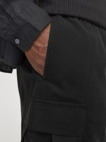 JACK & JONES regular Cargobukser i sort
