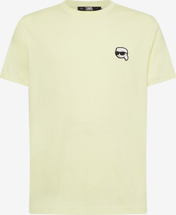 T-Shirt Karl Lagerfeld en jaune : devant