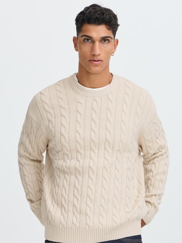 !Solid Sweater 'SDMalcolm' in Beige: front
