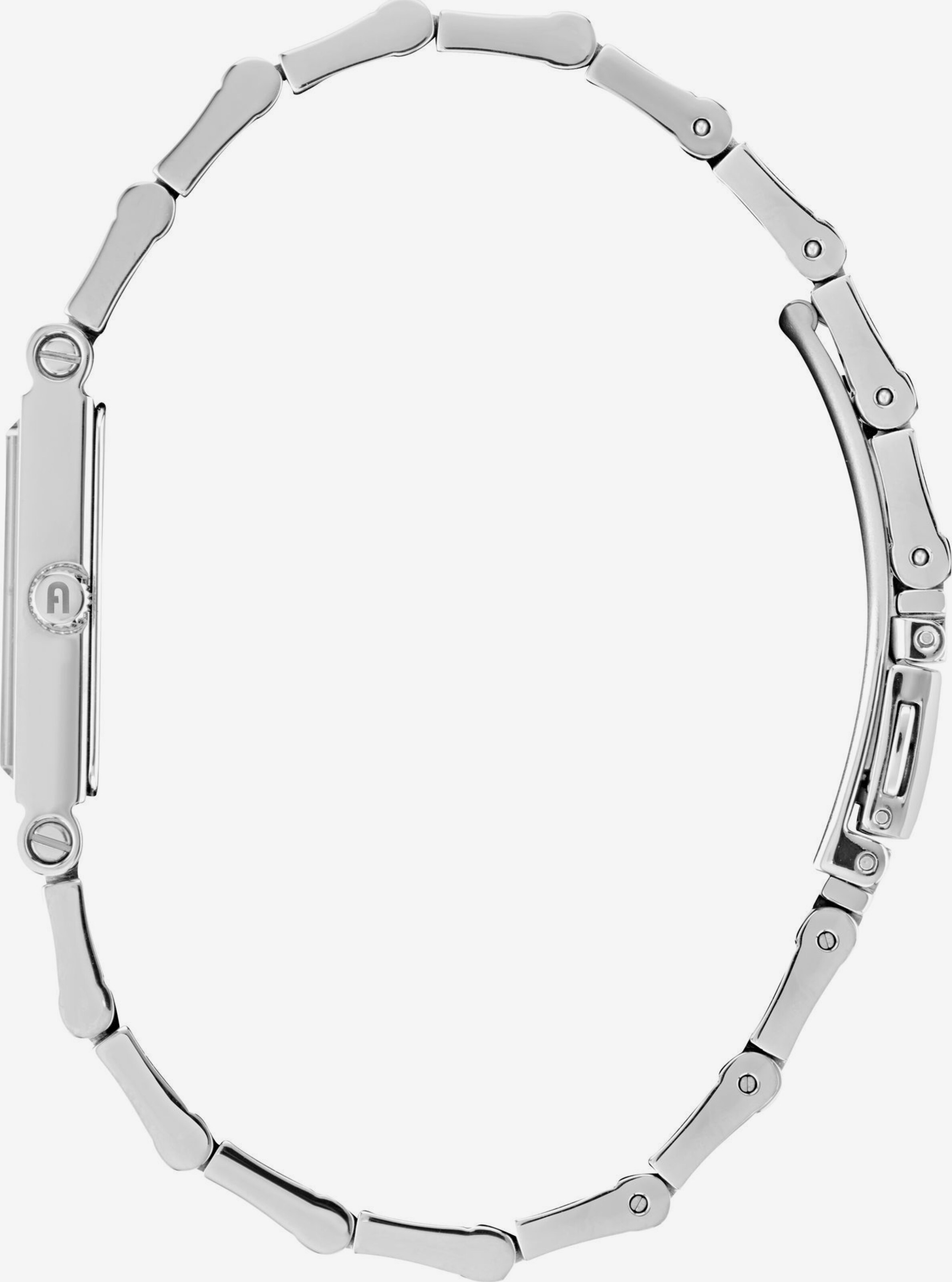 NIB Furla Baguette Stainless Steel Mesh Silver Tone Bracelet Watch Furla Silver-tone Watch for Women | Charm Bracelet with  main image 2