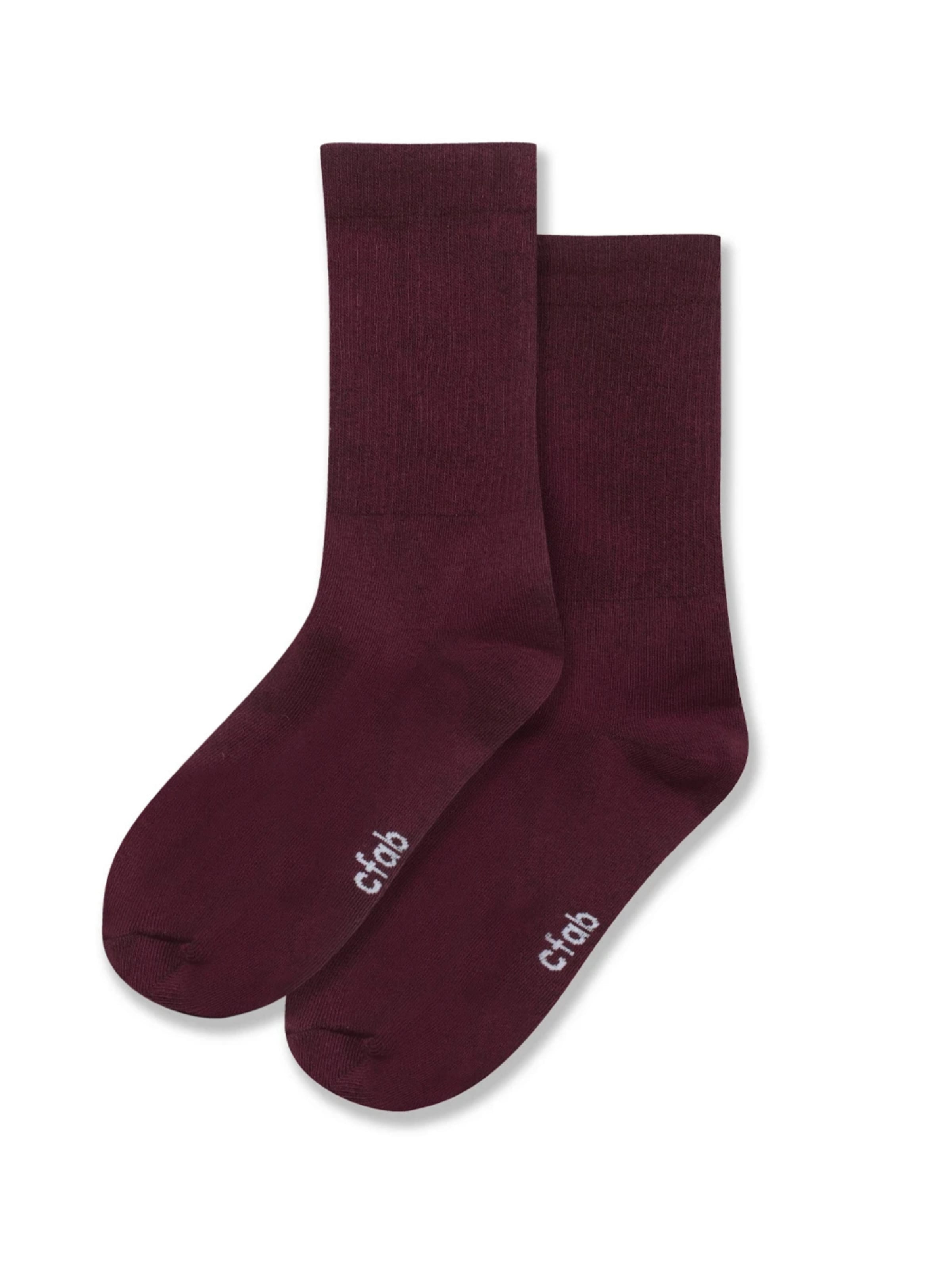 Chaussettes 'Lange Sportsocken | 4er Pack' cfab (formerly creamy fabrics) en rouge