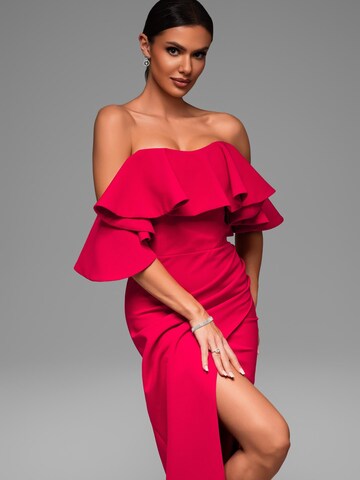 Ombre Evening dress in Red