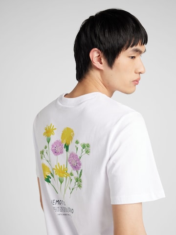 Wemoto T-shirt 'Garden Club' i vit