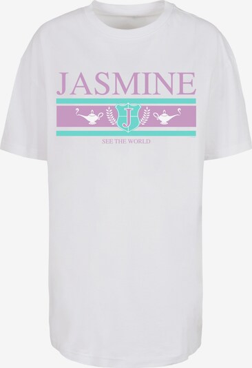 F4NT4STIC T-Shirt 'Disney Jasmine See The World' in jade / helllila / weiß, Produktansicht