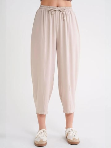 MixRay - Folgado Calças em bege: frente