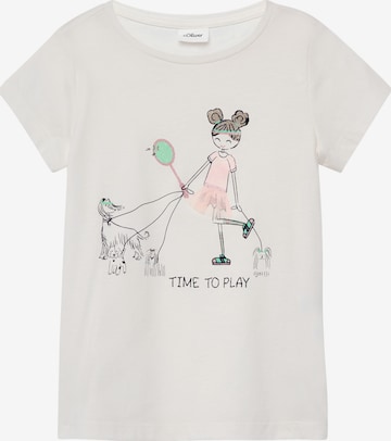 s.Oliver Shirt in Beige: front