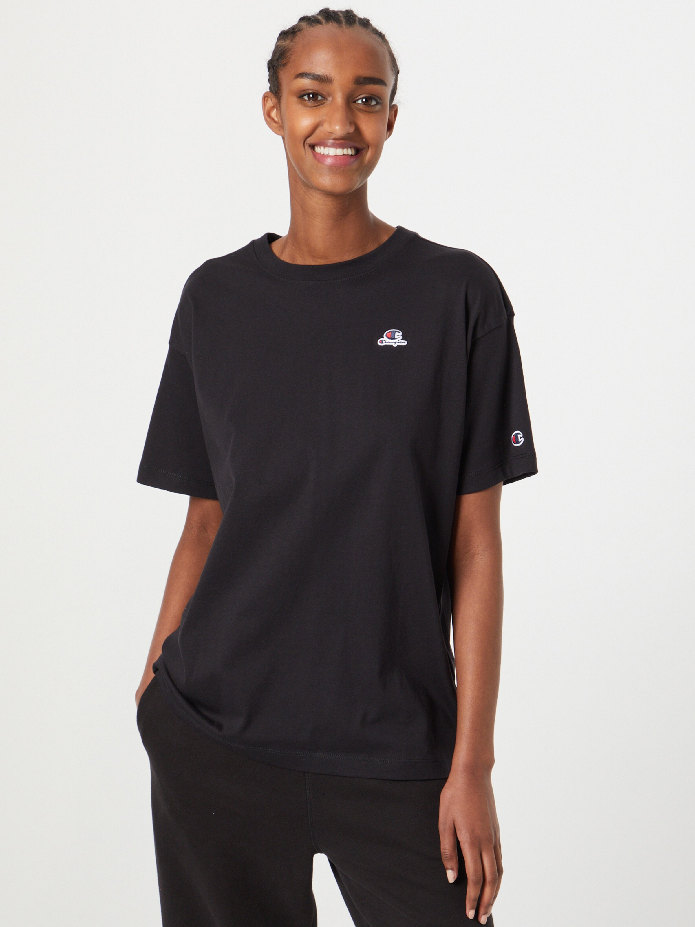 Frauen Shirts & Tops Champion Authentic Athletic Apparel T-Shirt 'Maxi' in Schwarz - XP55014 Frauen Shirts & Tops Champion Authentic Athletic Apparel T-Shirt 'Maxi' in Schwarz - XP55014