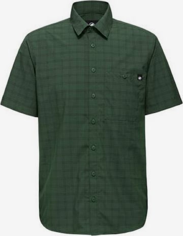 MAMMUT Regular fit Athletic Button Up Shirt in Green: front