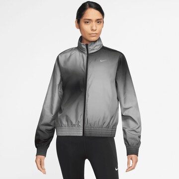 NIKE Athletic Jacket in Grey: front