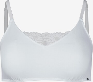 Soutien-gorge Skiny en blanc : devant