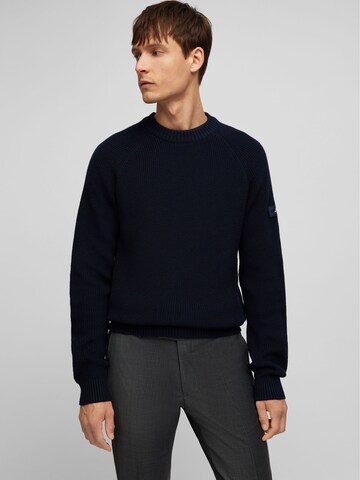 HECHTER PARIS Sweater in Blue: front