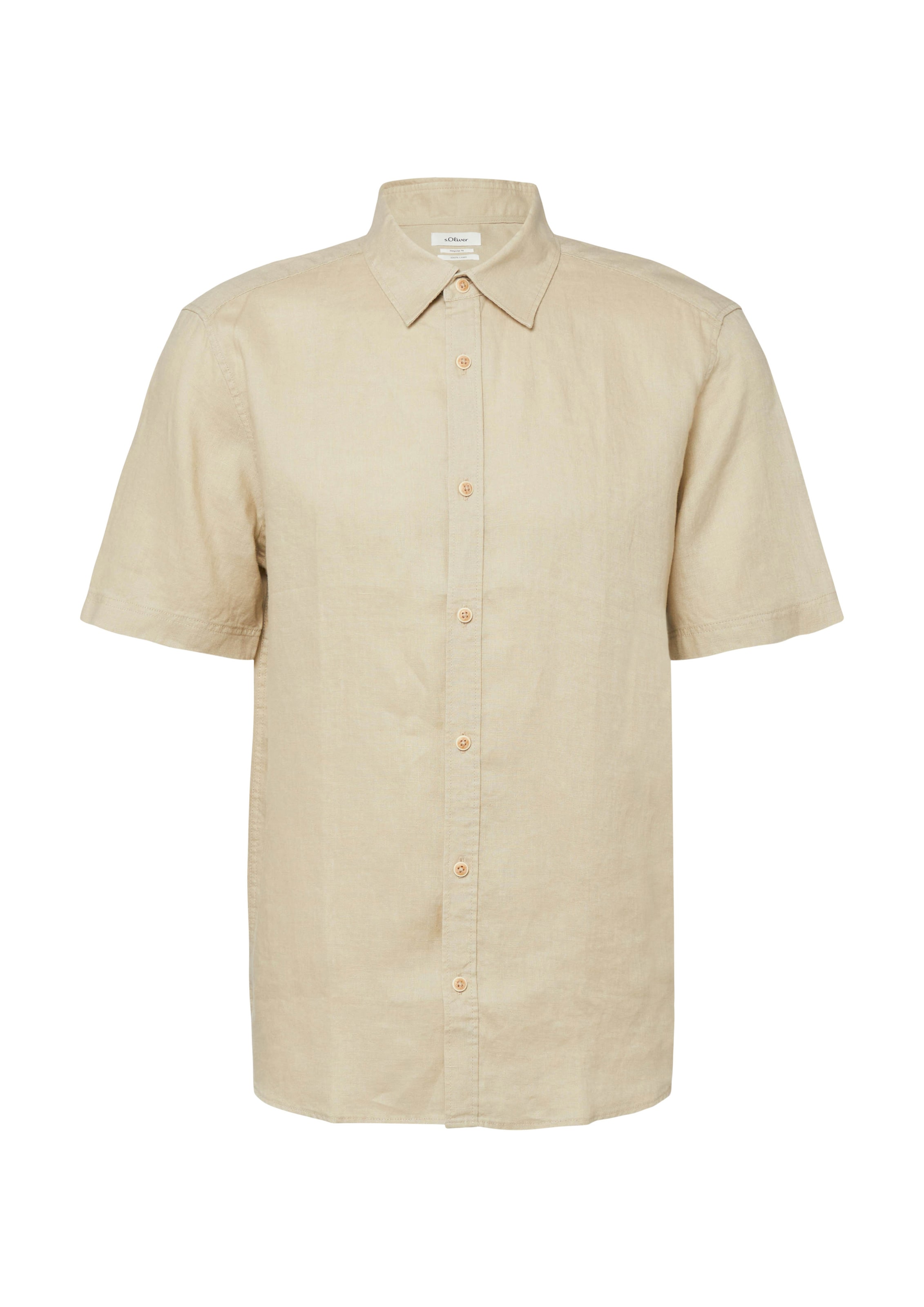 s.Oliver Hemd in Beige: Vorderseite