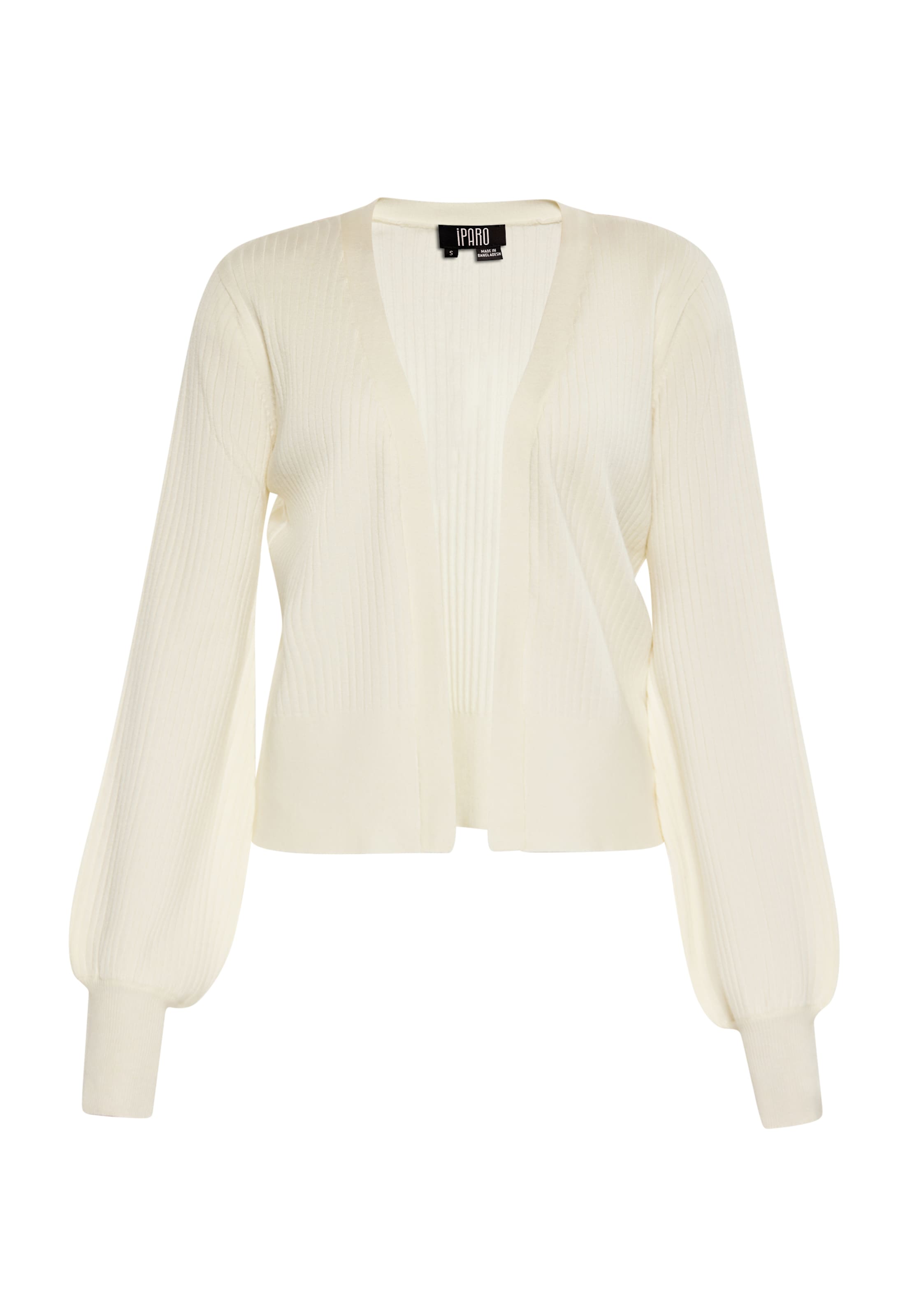 IPARO Gebreid vest in Beige: voorkant