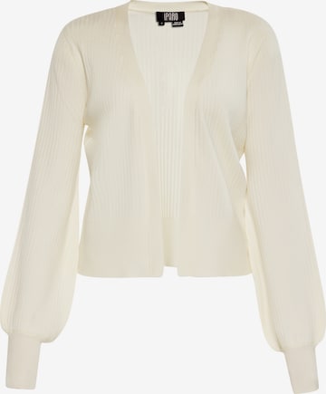 IPARO Knit Cardigan in Beige: front