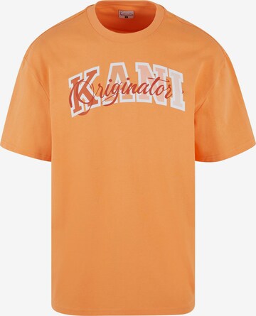 Karl Kani Shirt 'Serif Originator' in Orange: front