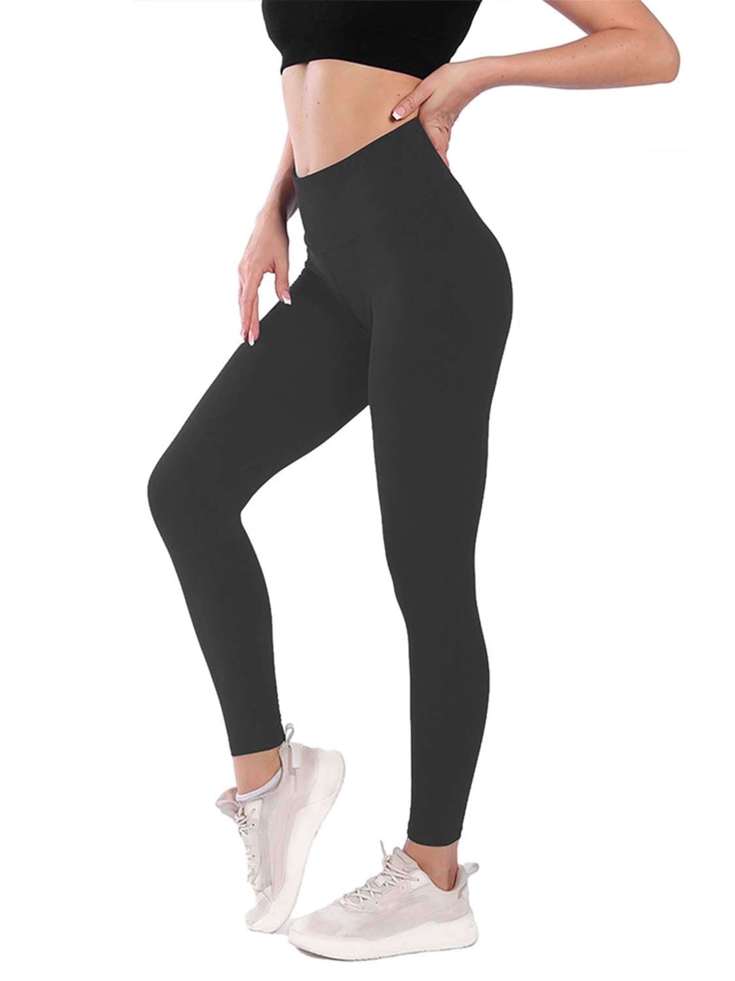 KoJooin Legginsy 'Damen Thermo-Leggings mit hohem Bund, weichem Futter und sportlichem Design' w rozmiarze S w kolorze czarnym, Podgląd produktu