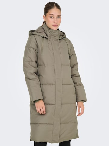 Manteau d’hiver 'ONLIRENE' ONLY en gris : devant