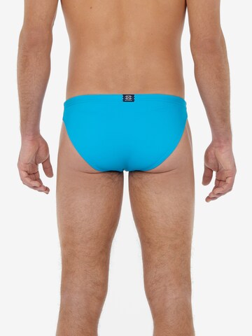 HOM Swim Micro Briefs 'Sea Life' in Blau