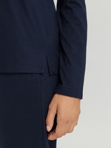 Hanro Shirt ' Sleep & Lounge ' in Blue