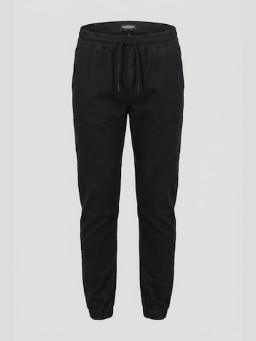 KOROSHI Tapered Byxa i svart: framsida