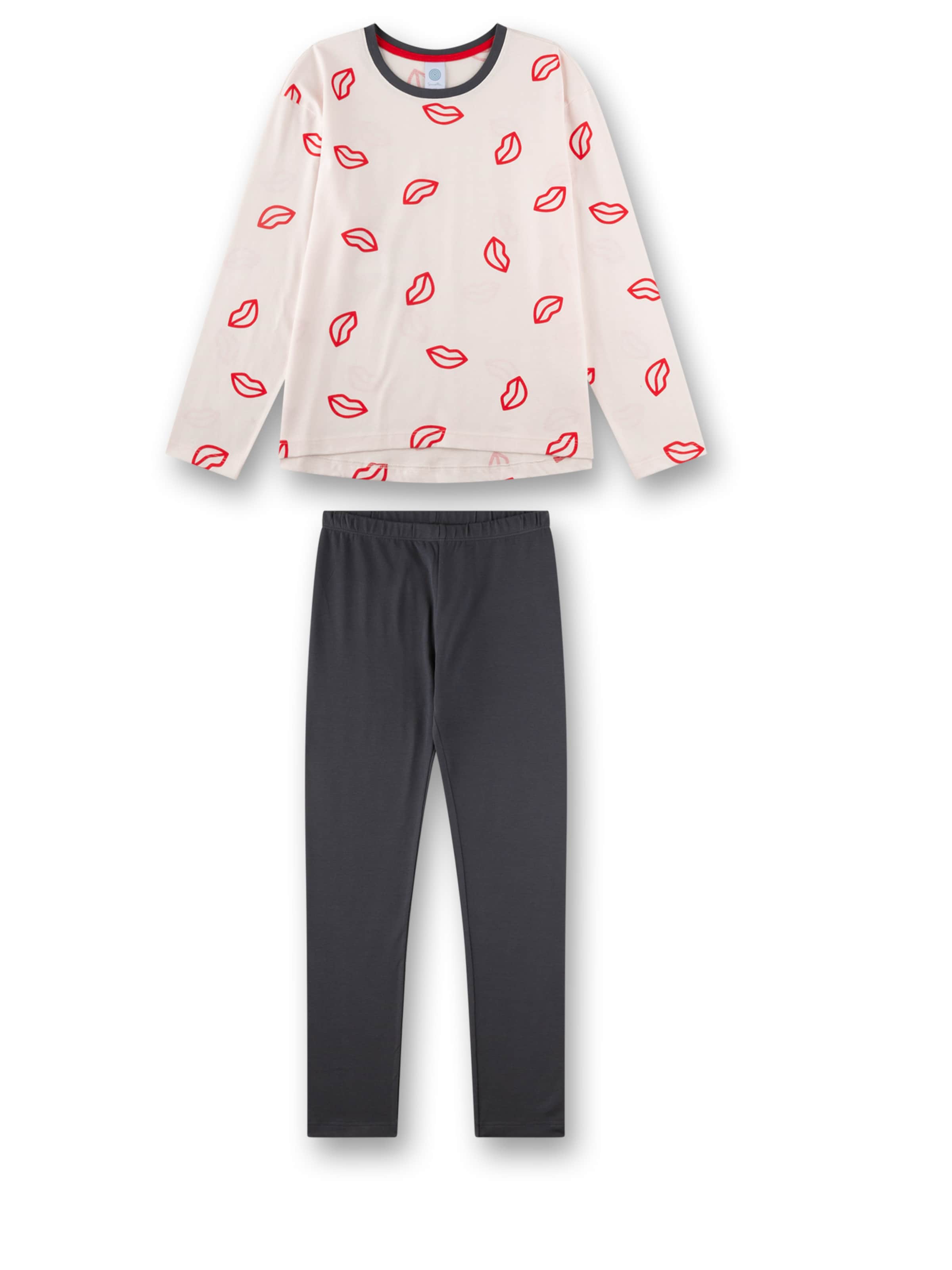 Sanetta Schlafanzug in Beige: Vorderseite