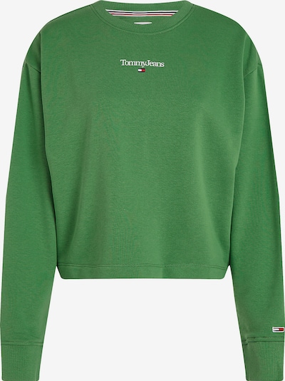 Tommy Jeans Mikina - trávovo zelená / červená / biela, Produkt