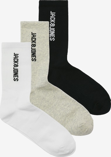 Kojinės 'JACLIAM' iš JACK & JONES, spalva – marga smėlio spalva / juoda / balta, Prekių apžvalga