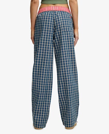 Superdry & Co Wide Leg Hose in Blau