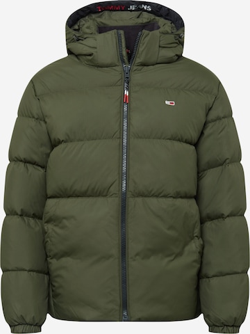 Tommy Jeans Winter Jacket in Green: front