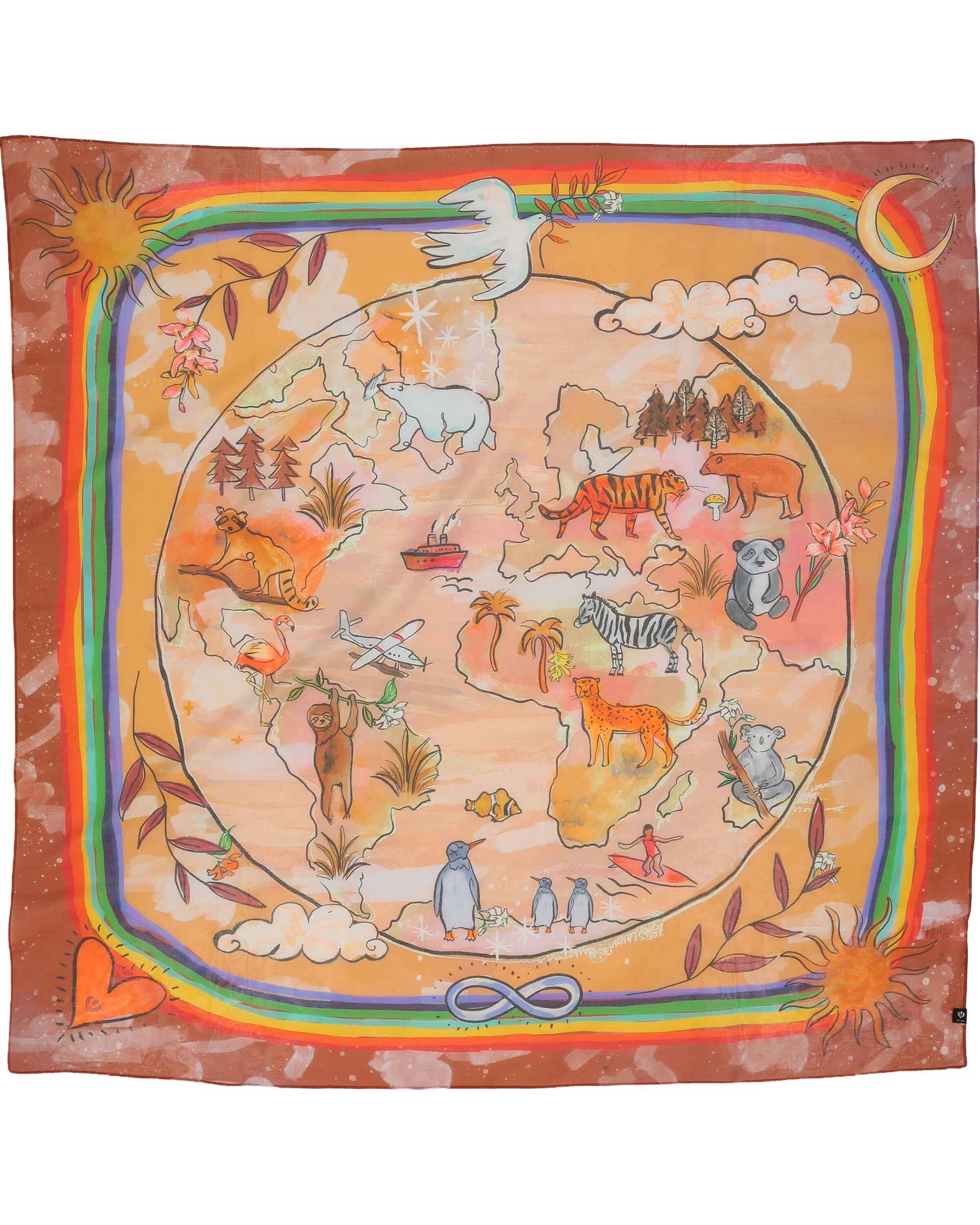 FRAAS Tuch in Rot: Vorderseite