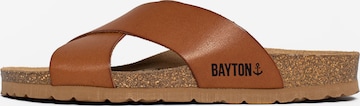 Bayton Pantolette 'Gomera' i brun: framsida