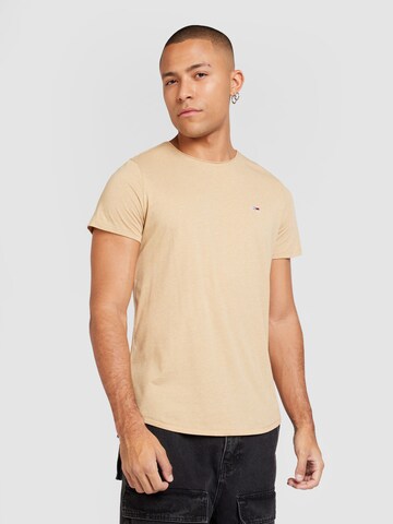 Tommy Jeans - Camisa 'JASPE' em bege: frente