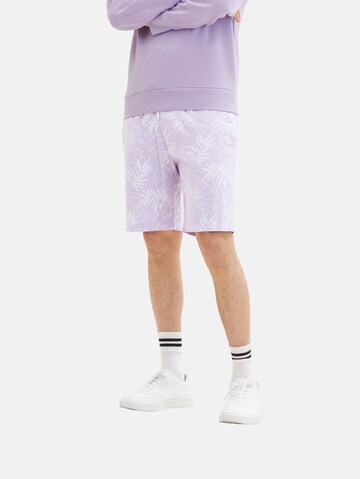 TOM TAILOR DENIM Regular Pants in Purple: front