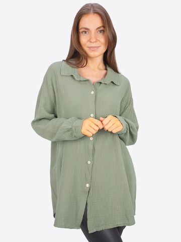 Seasons of April Blouse 'Susie' in Groen: voorkant