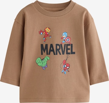 T-Shirt 'Marvel' Next en marron : devant