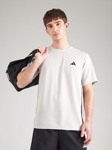 ADIDAS PERFORMANCE Λειτουργικό μπλουζάκι σε γκρι: μπροστά