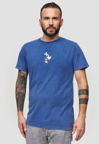 Recovered Shirt 'Disney Goofy Side Profile' in Blue: front
