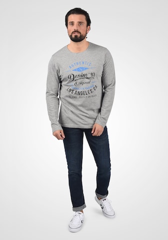 BLEND Shirt 'Dopper' in Grijs: voorkant