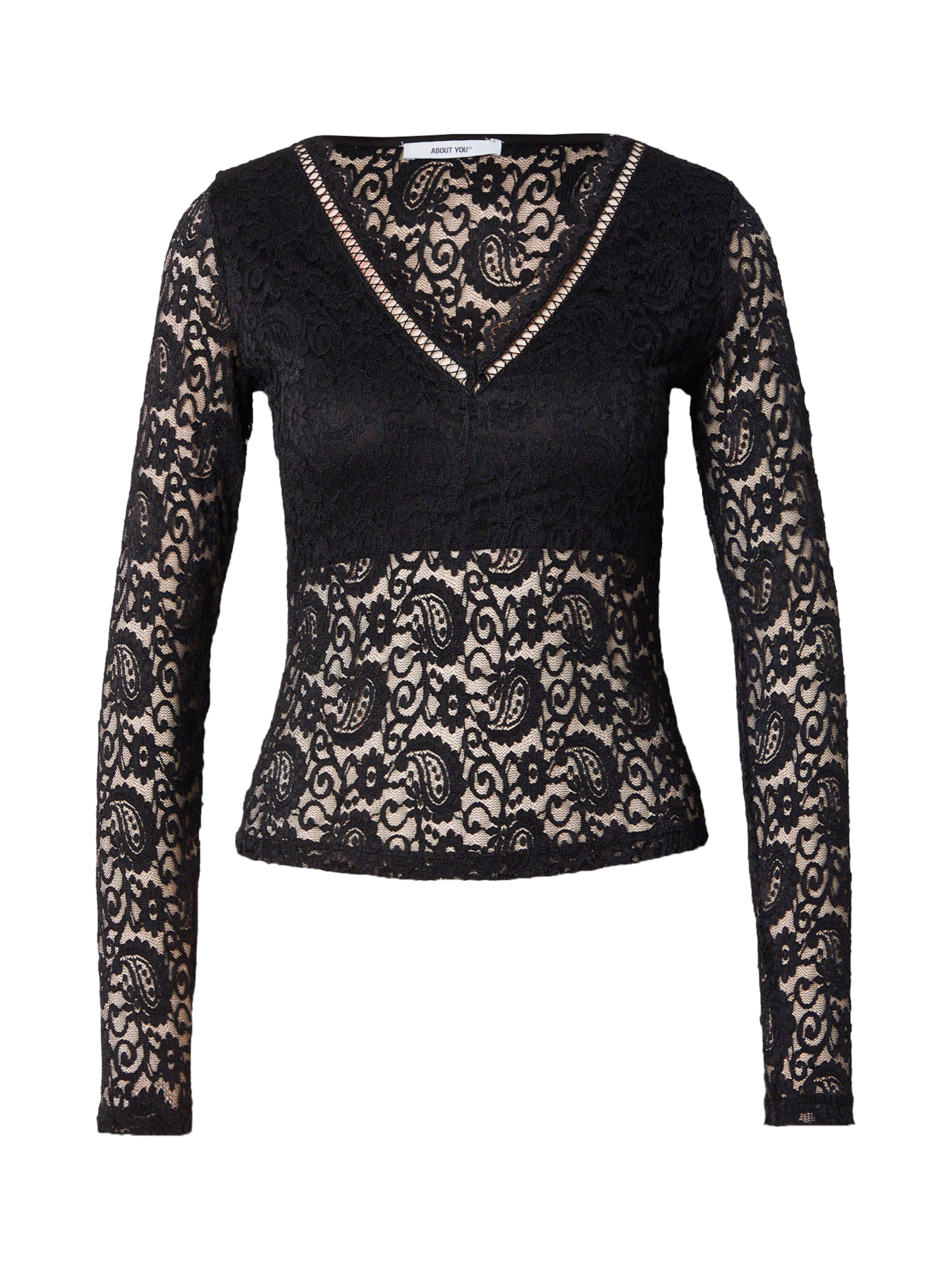 melns ABOUT YOU T-Krekls 'Marika': no priekšpuses