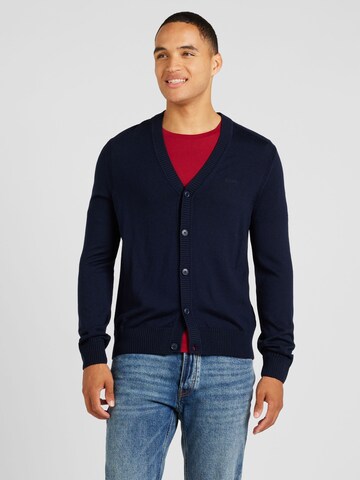 BOSS Knit cardigan 'Avac' in Blue: front