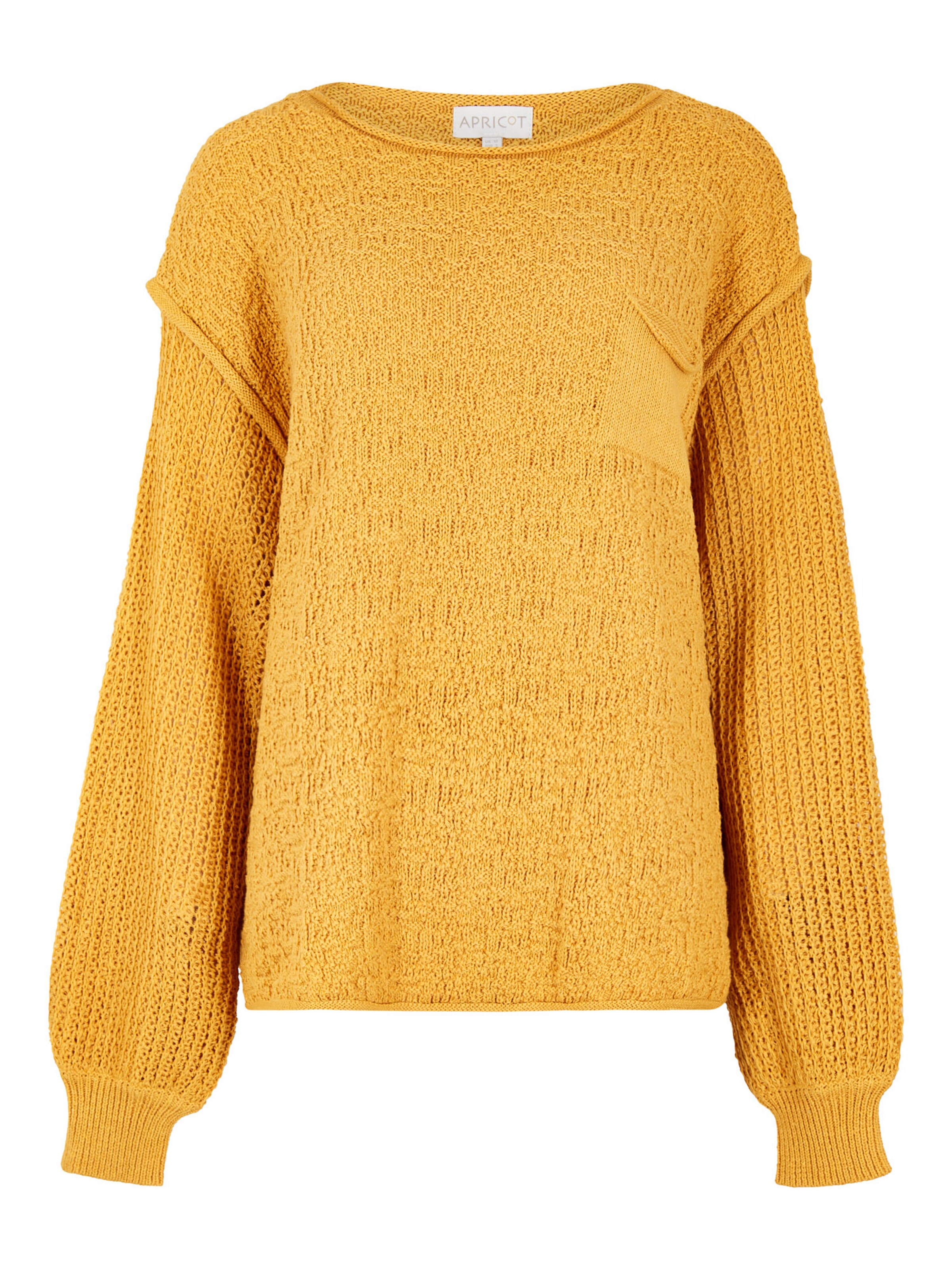 Pull-over ' ' Apricot en jaune : devant