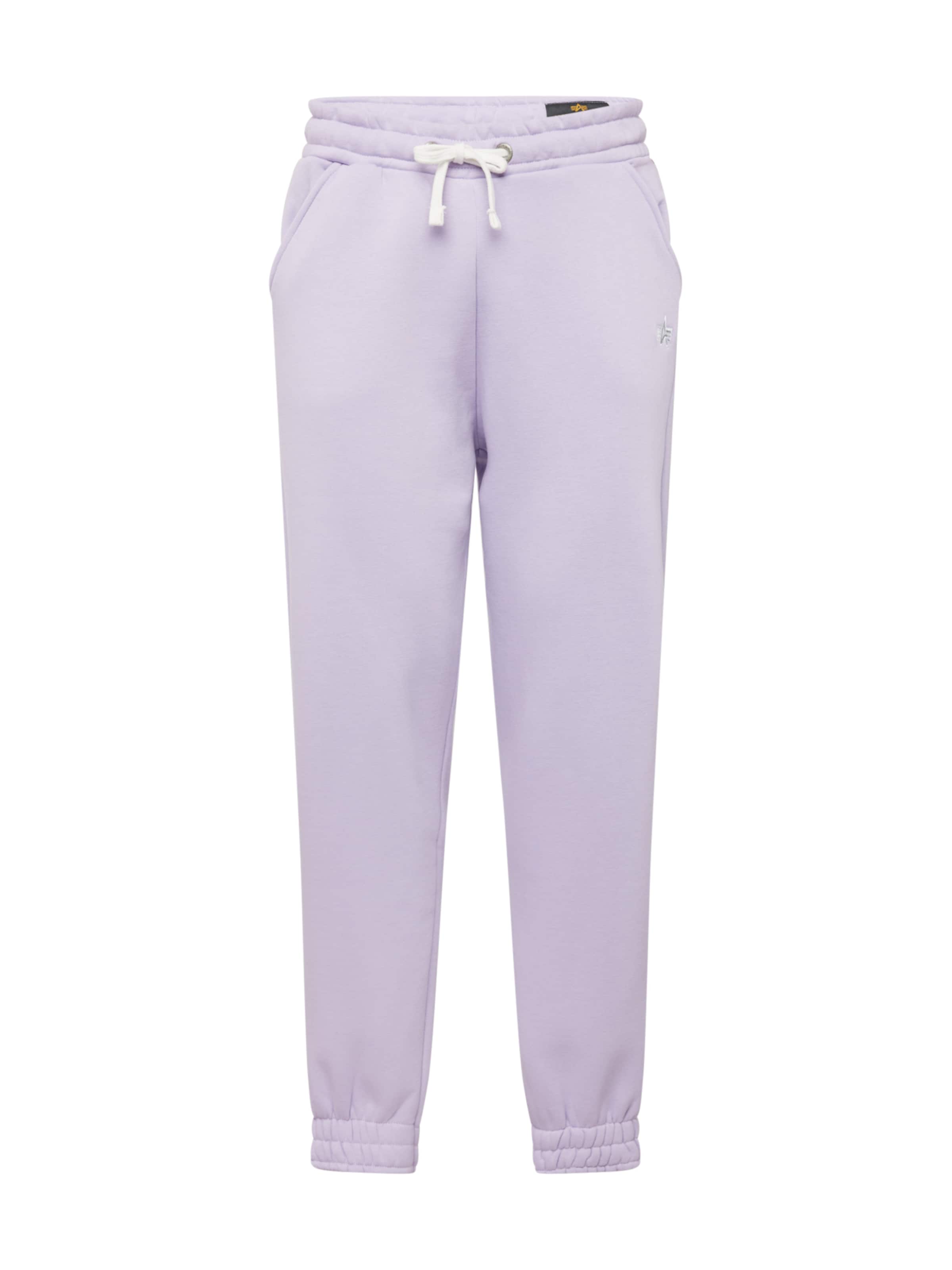 ALPHA INDUSTRIES Tapered Trousers in Purple: front