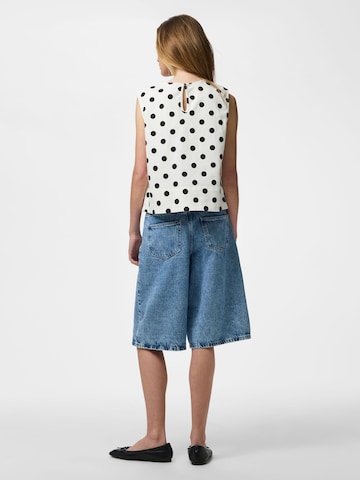 PIECES - Top 'PCSALUME' en blanco