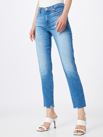 Skinny Jean 'ROXANNE' 7 for all mankind en bleu : devant