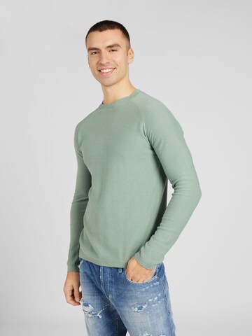 Pull-over QS en vert : devant