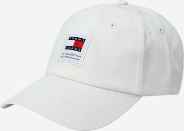 Tommy Jeans Caps 'MODERN' i hvit: forside