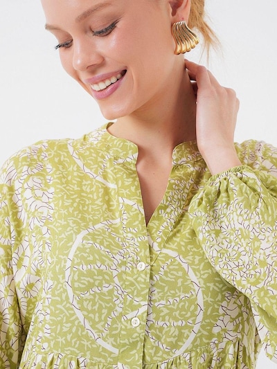 Bigdart Vestido em oliveira / preto / branco, Vista do artigo