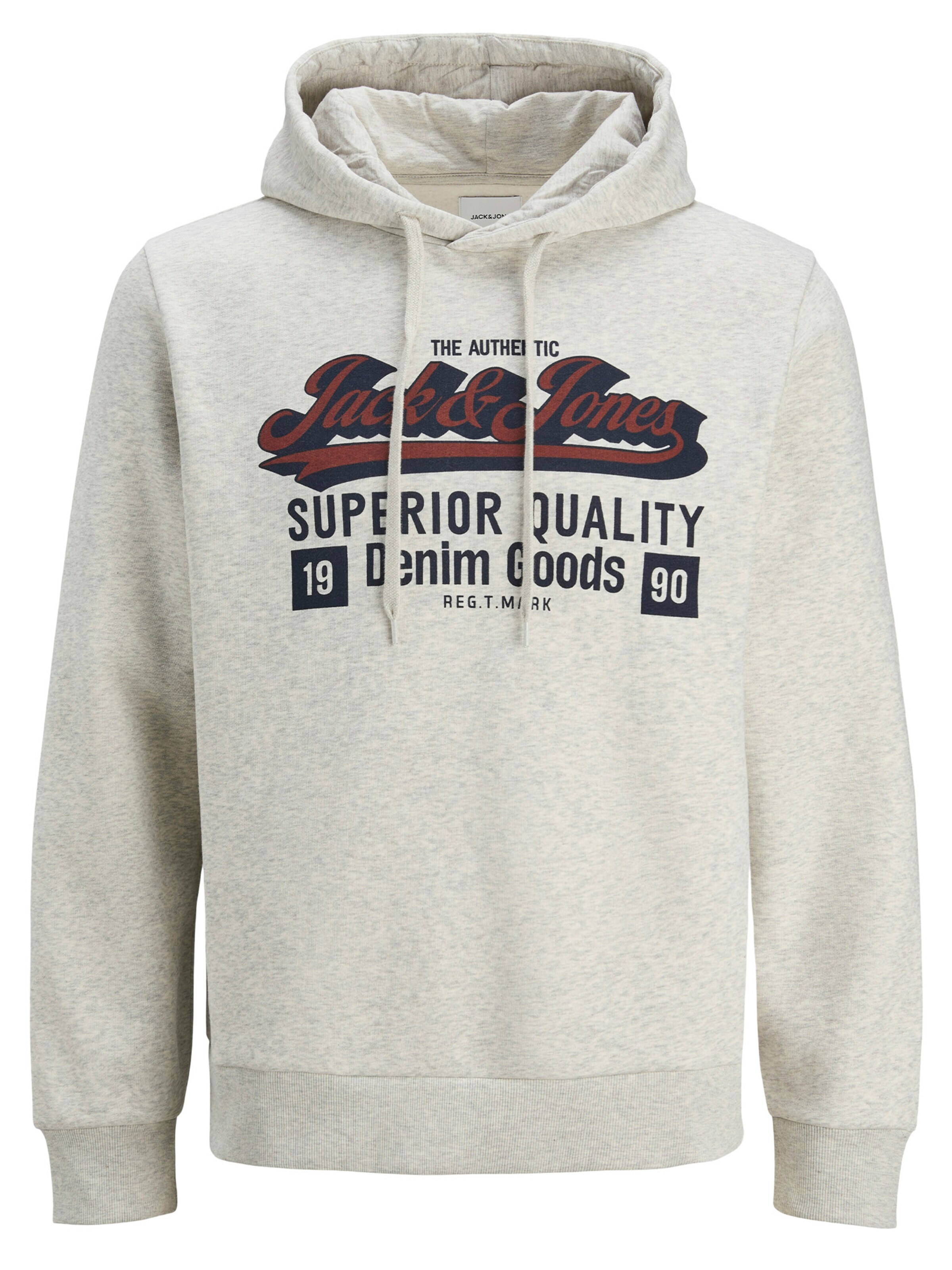 JACK & JONES Sweatshirt 'Logo' in Grau: Vorderseite